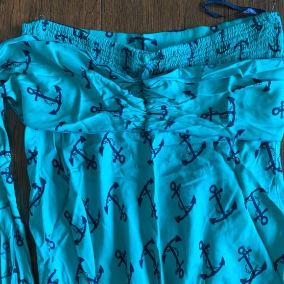 Escapada Nautical Strapless Dress Coverup Med - Picture 2 of 4